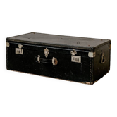 Old black trunk from the 1920s