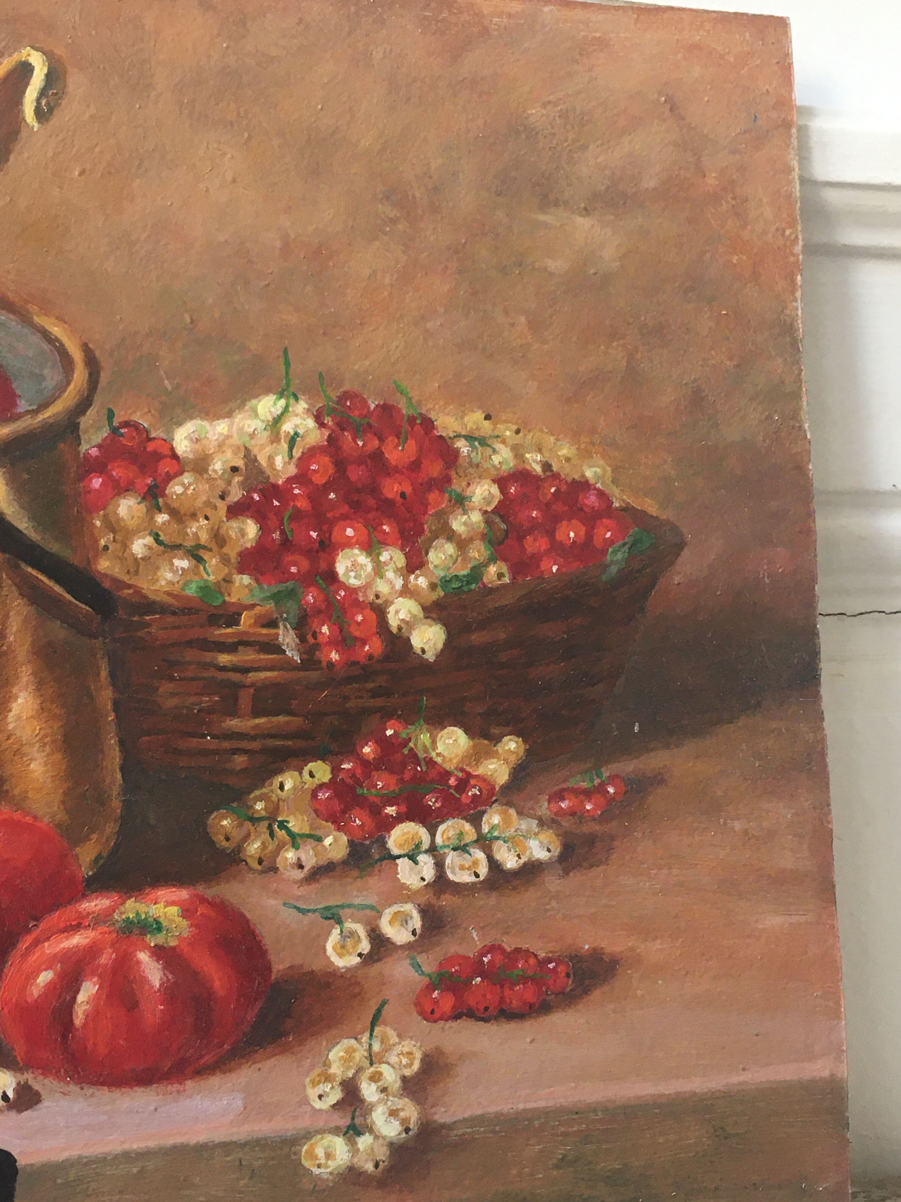 Nature Dead oil on rigid support