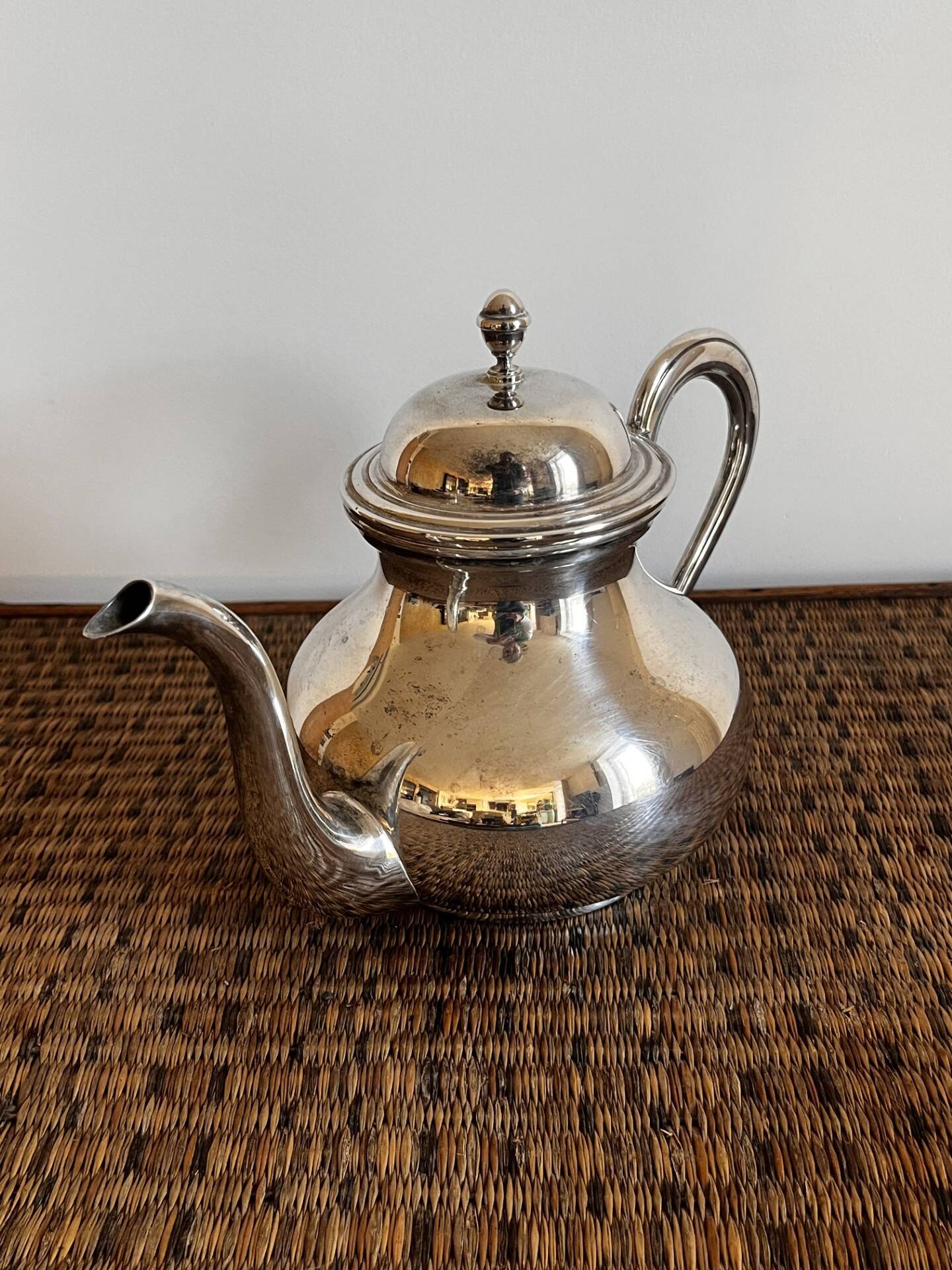 Silver-plated teapot