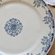 Antique flat plate, ironstone Sarreguemines U&C model Mignon.