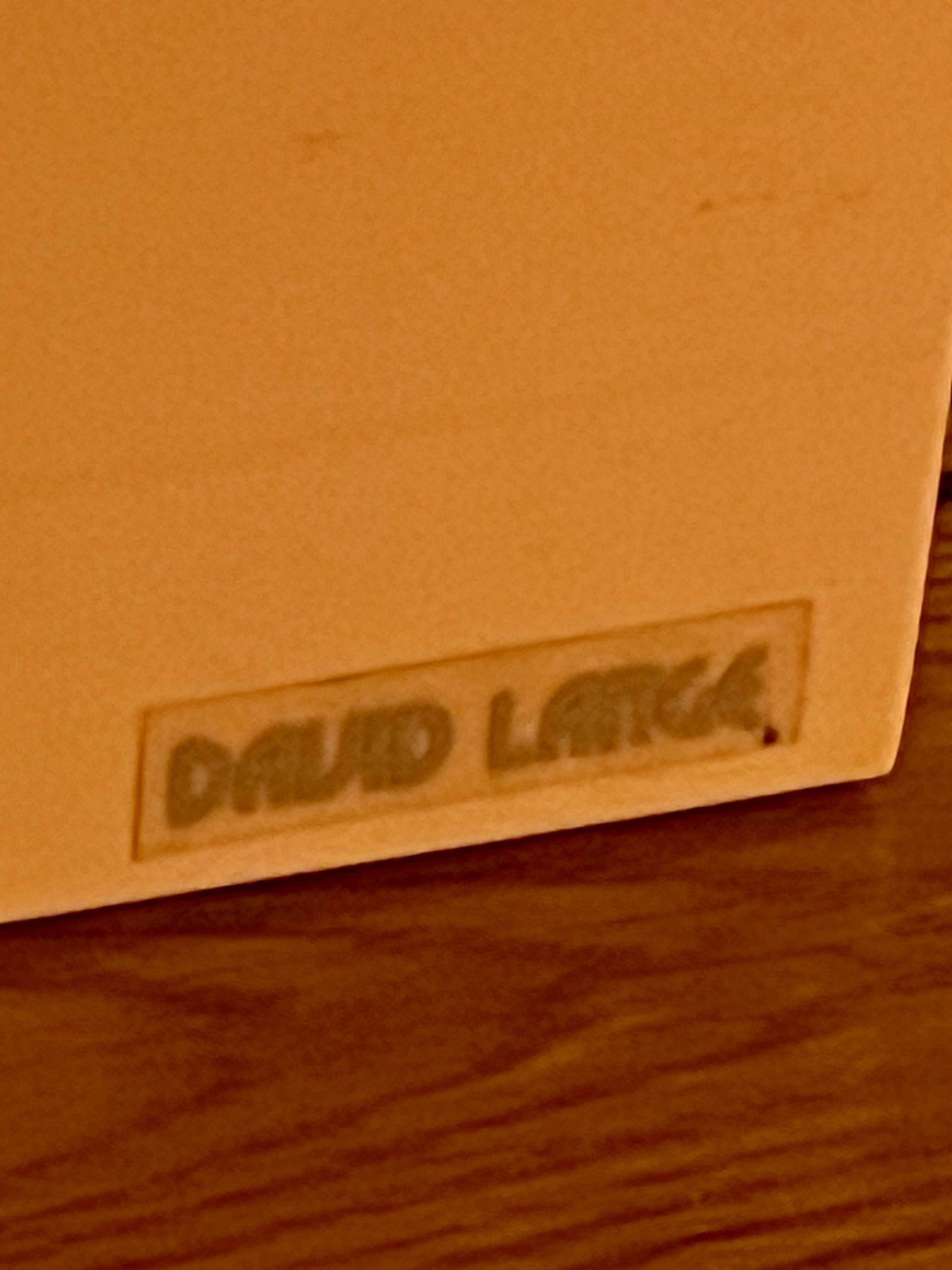 Cream lacquer coffee table David Lange