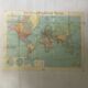 Planisphère mappemonde Taride vintage 1976