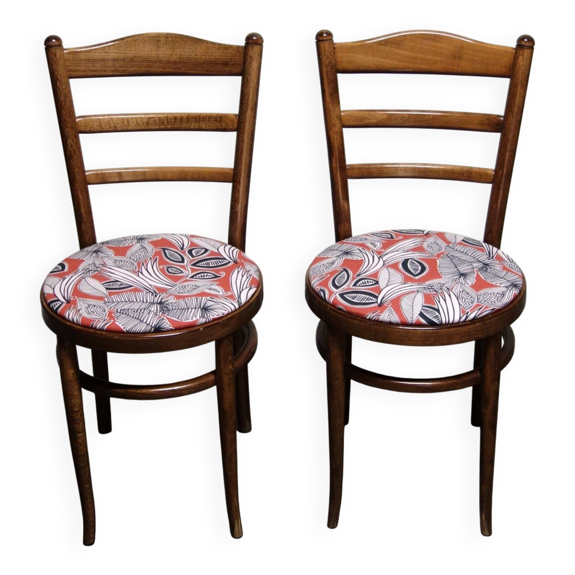 Pair of vintage Baumann bistro chairs