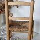 Vintage wooden straw children's chair