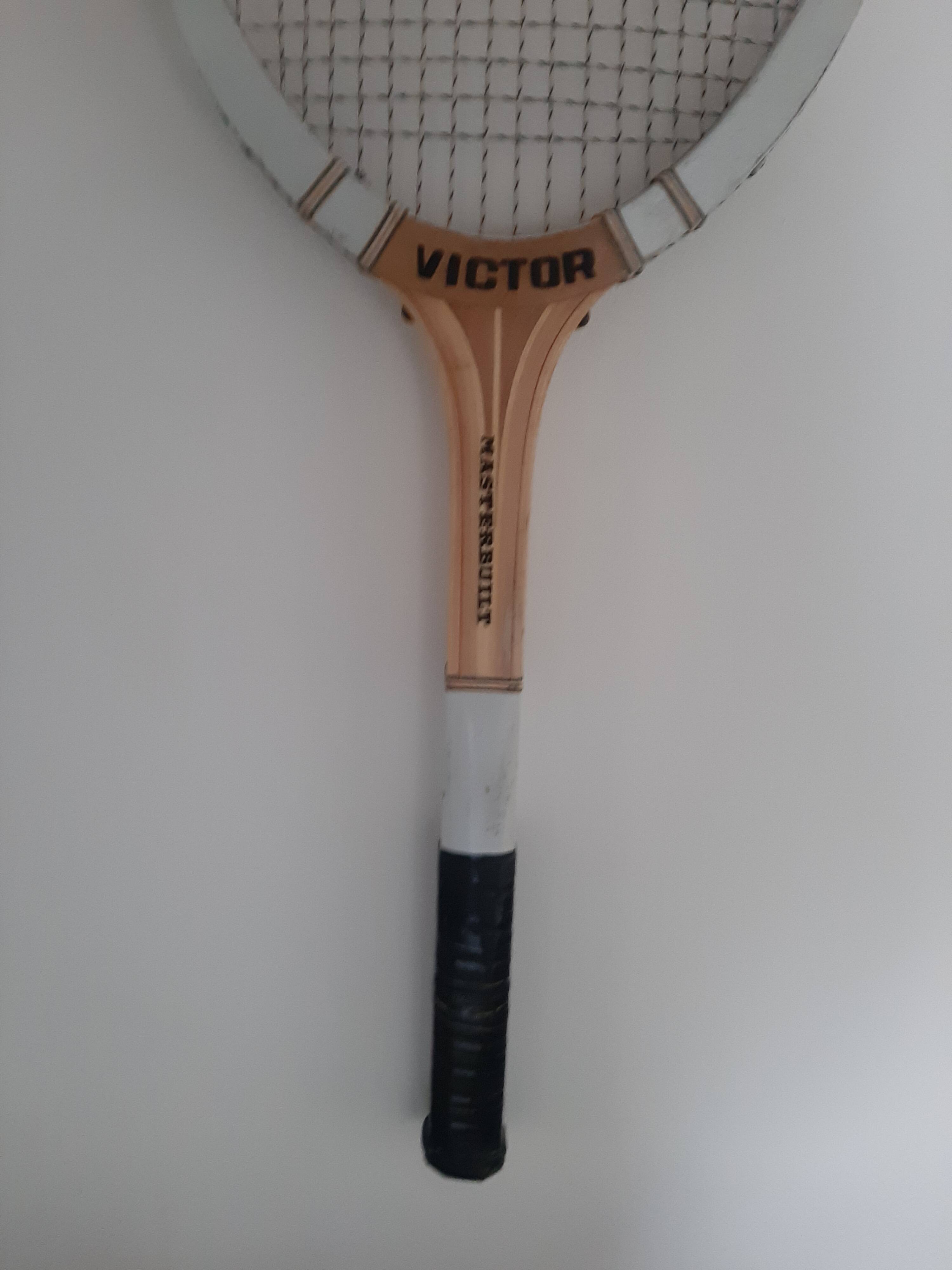 Vintage wooden tennis racket