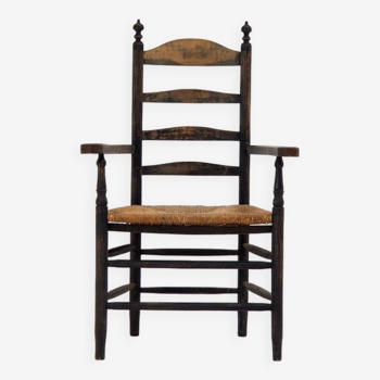 Antique “Ladder Back” Side Chair, The Netherlands ca 1900