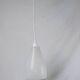 Lunel vintage textured glass pendant light, 1960s French design