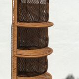Vintage rattan shelf