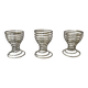 Lot de 3 coquetier spirale