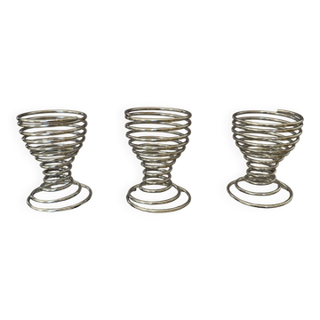 Lot de 3 coquetier spirale