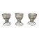 Lot de 3 coquetier spirale