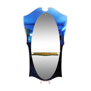 miroir bleu art Déco,