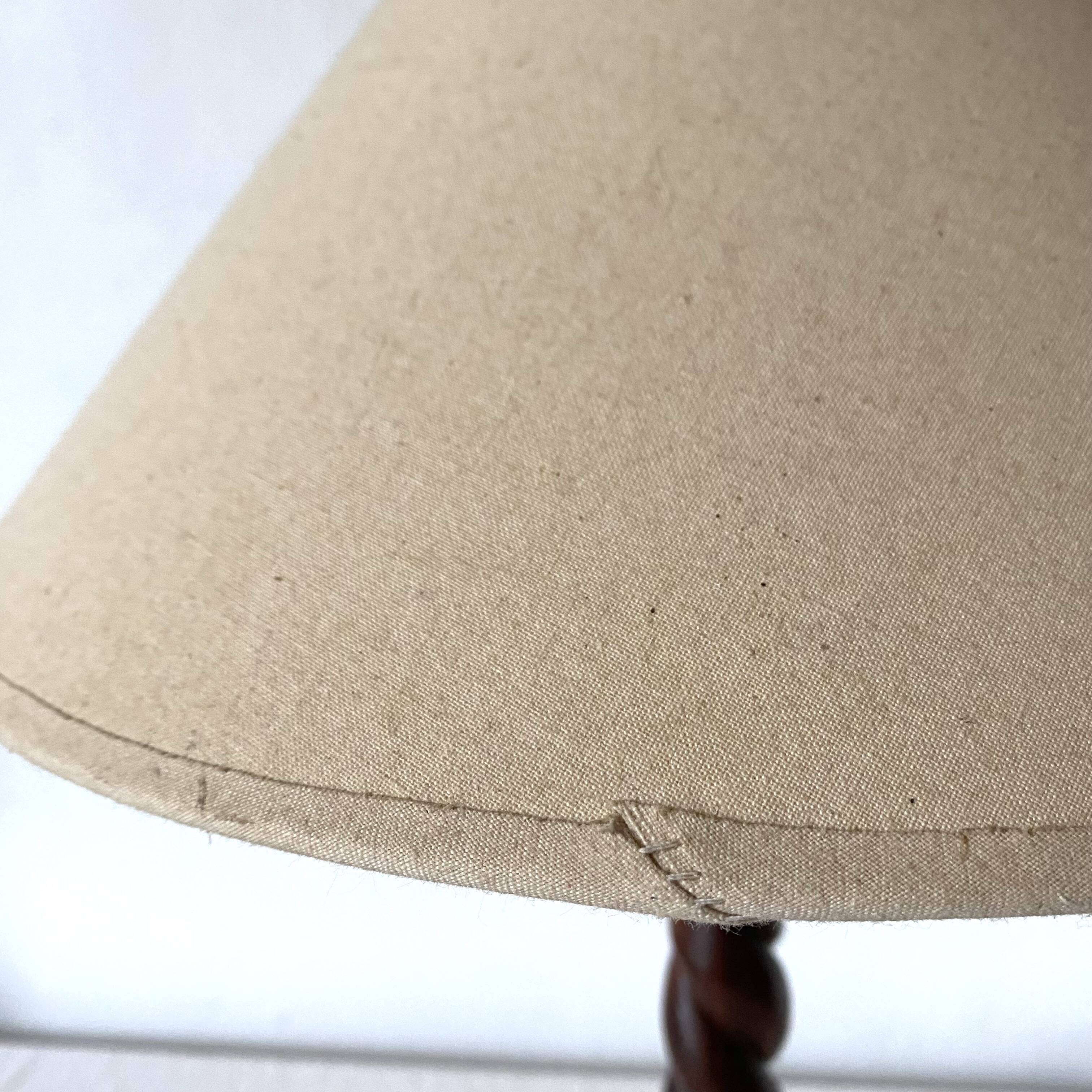 Turned wooden lamp h 50