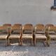 Set of 10 baumann chairs model sled 60s