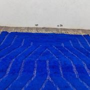 Tapis azilal bleu en laine 250cmx150cm