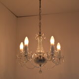 Mid-century Crystal Glass Chandelier by kamenicky Senov,1960's.