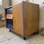 Colorful chest of drawers furniture 60s