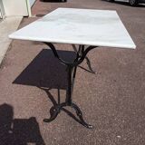 Marble bistro table iron foot