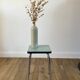 Green stool in formica 70s