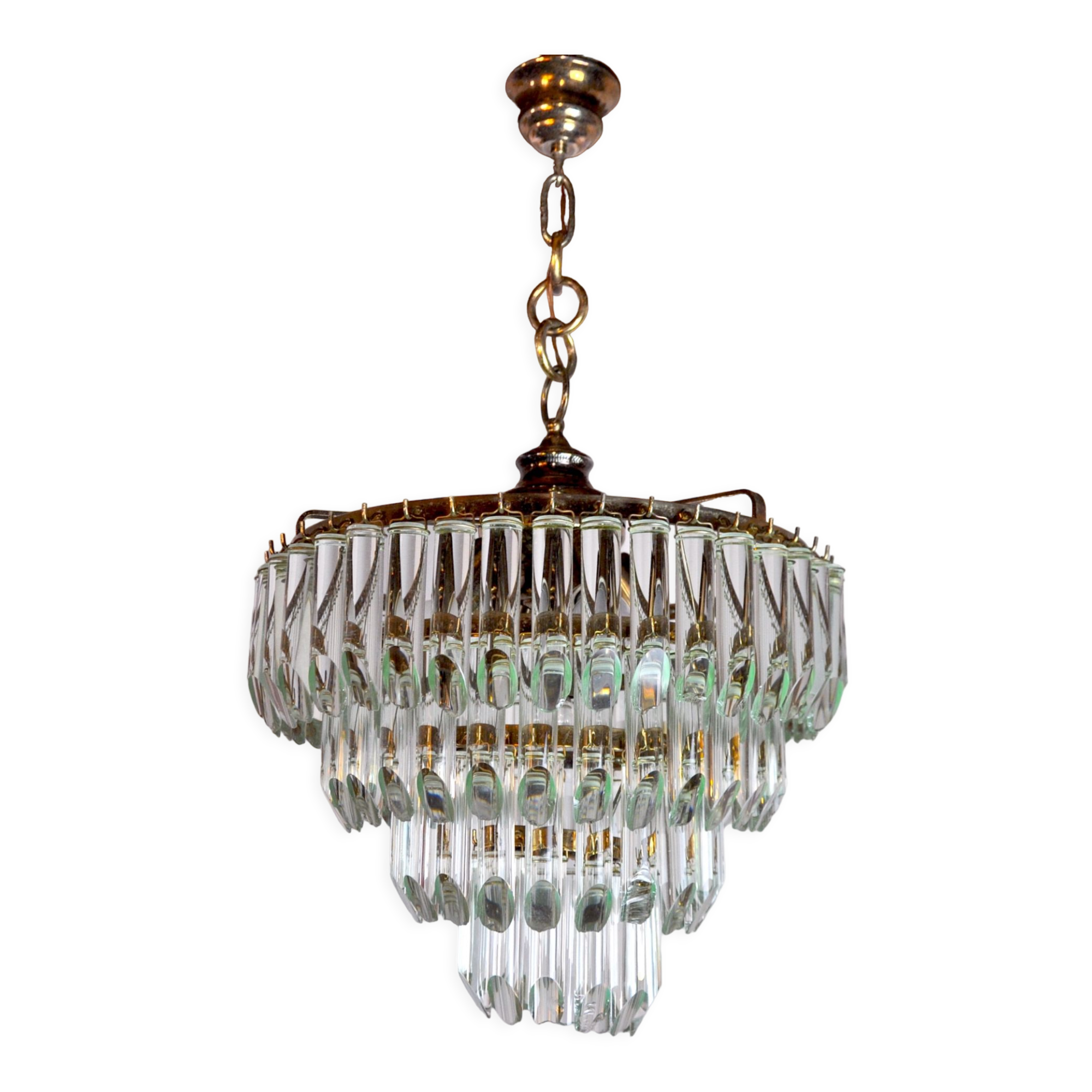 Venini chandelier, 4 levels, murano glass, Italy, 1970