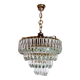 Venini chandelier, 4 levels, murano glass, Italy, 1970