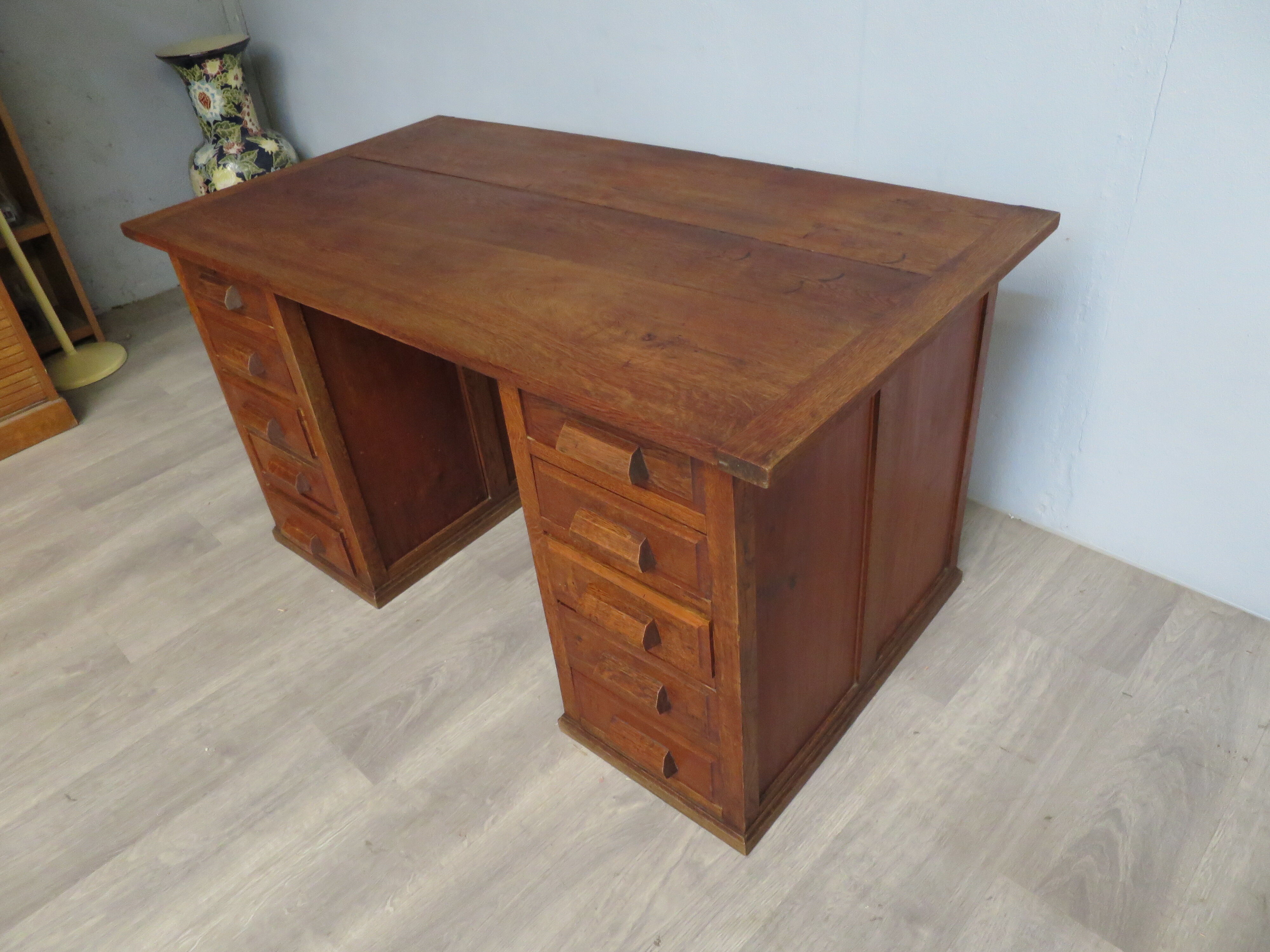 Former 1950s oak desk