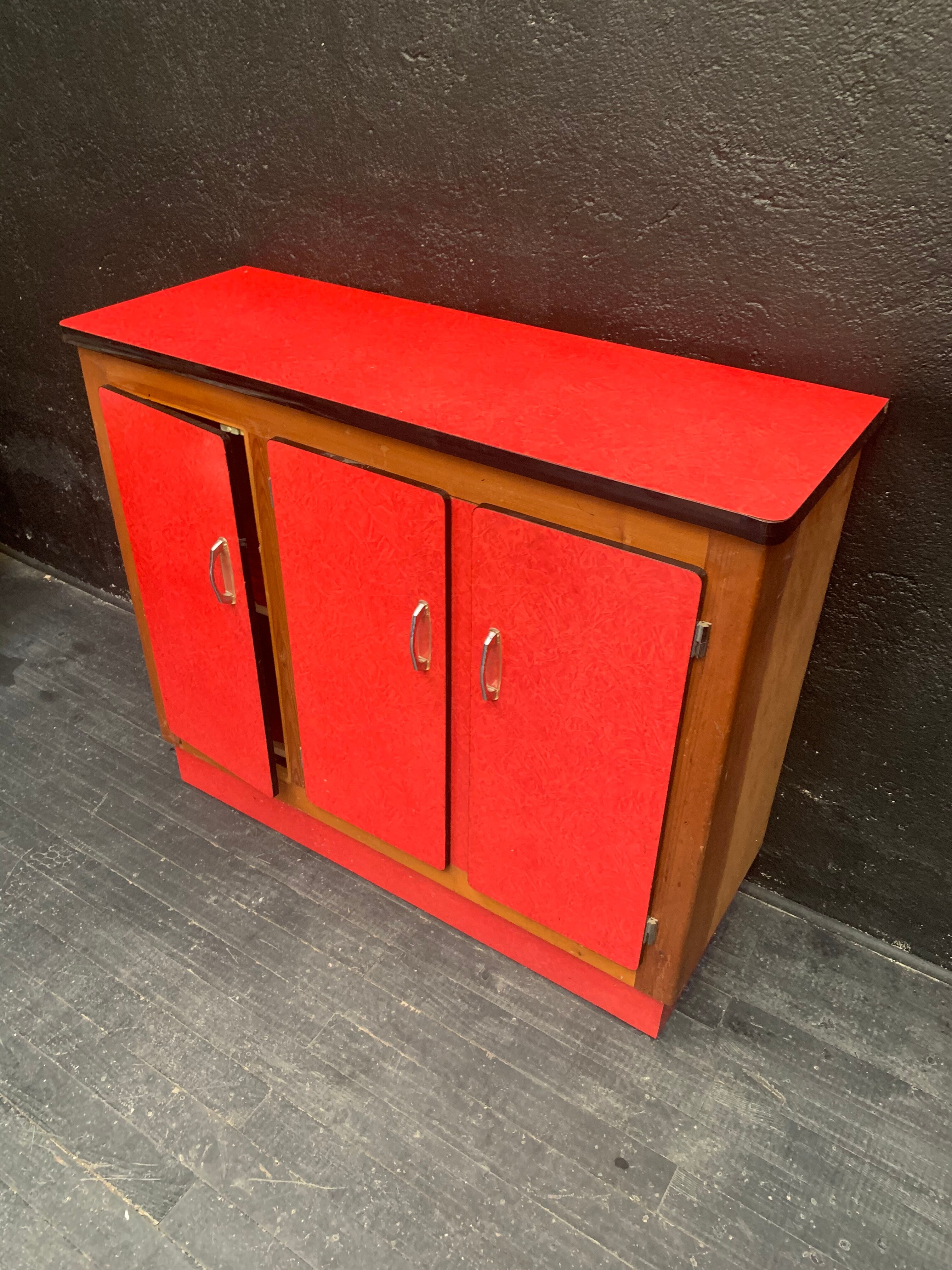Meuble vintage en formica 1960