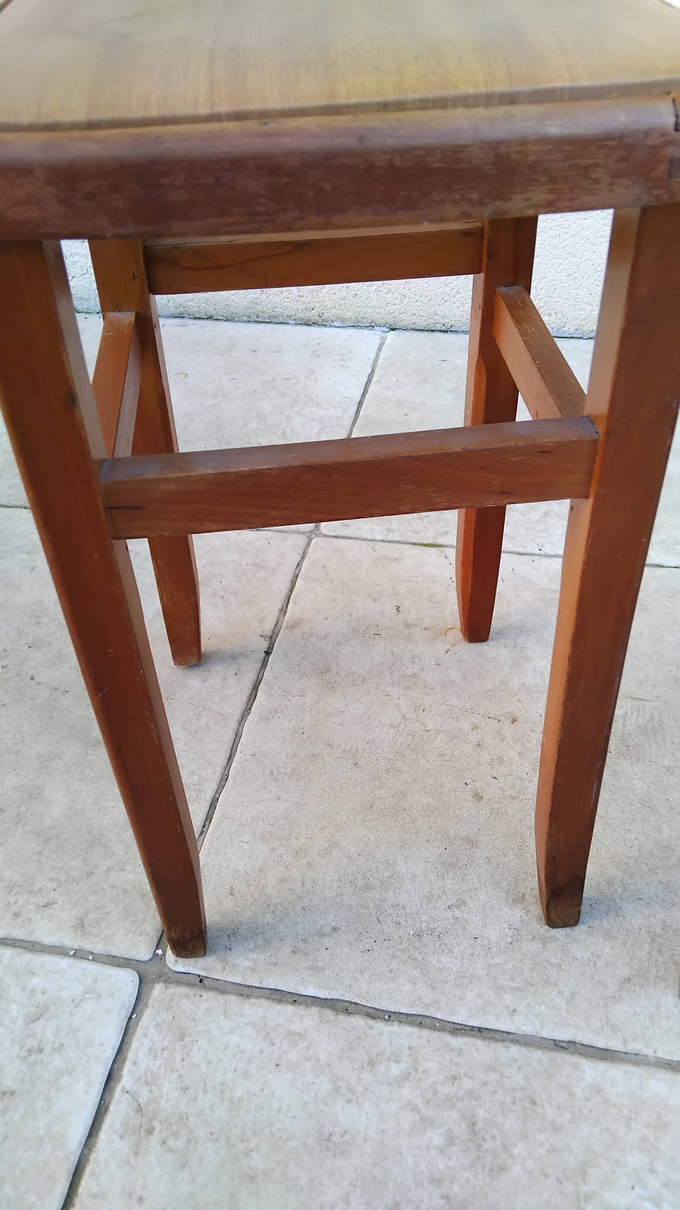 Pair of vintage bistro stools made in Romania