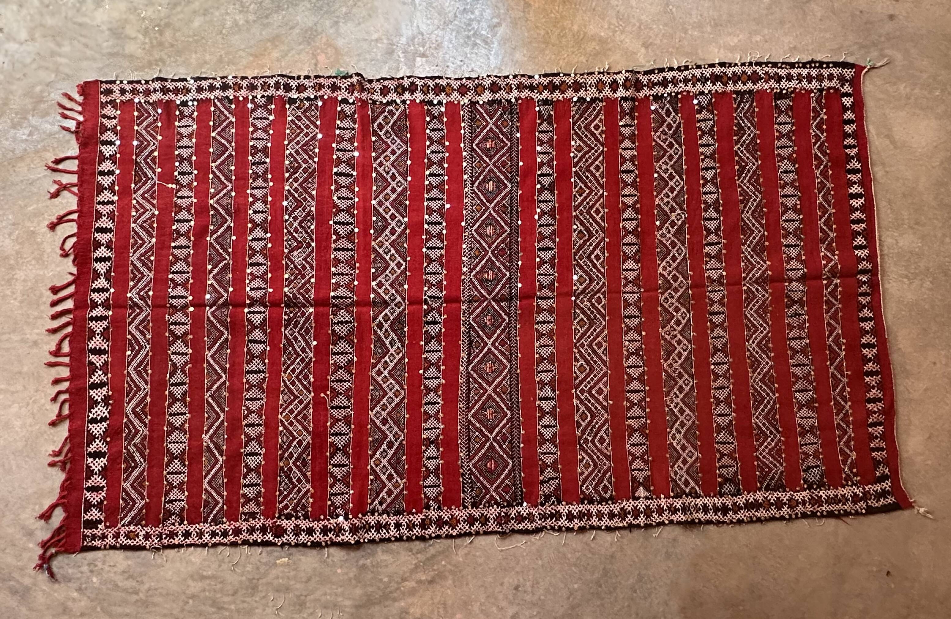 Moroccan Kilim Zemmour Rug - 302 x 173 cm