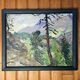 Pair of post-impressionist paintings signed BERJONNEAU, oil on cardboard.