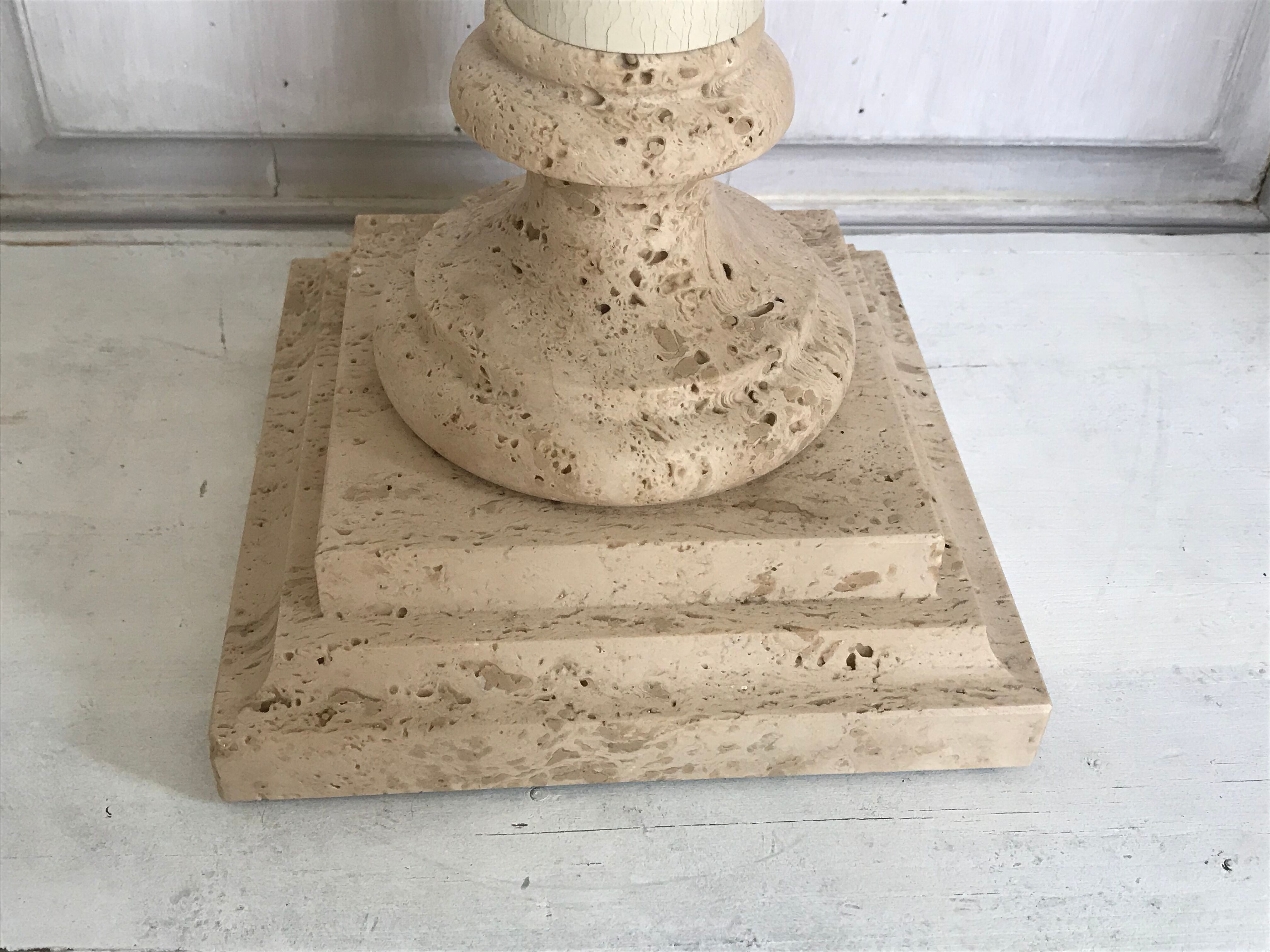 Stone lamp the Vintage Dolphin 55cm