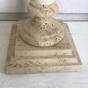 Pied de lampe en pierre le dauphin vintage 55cm