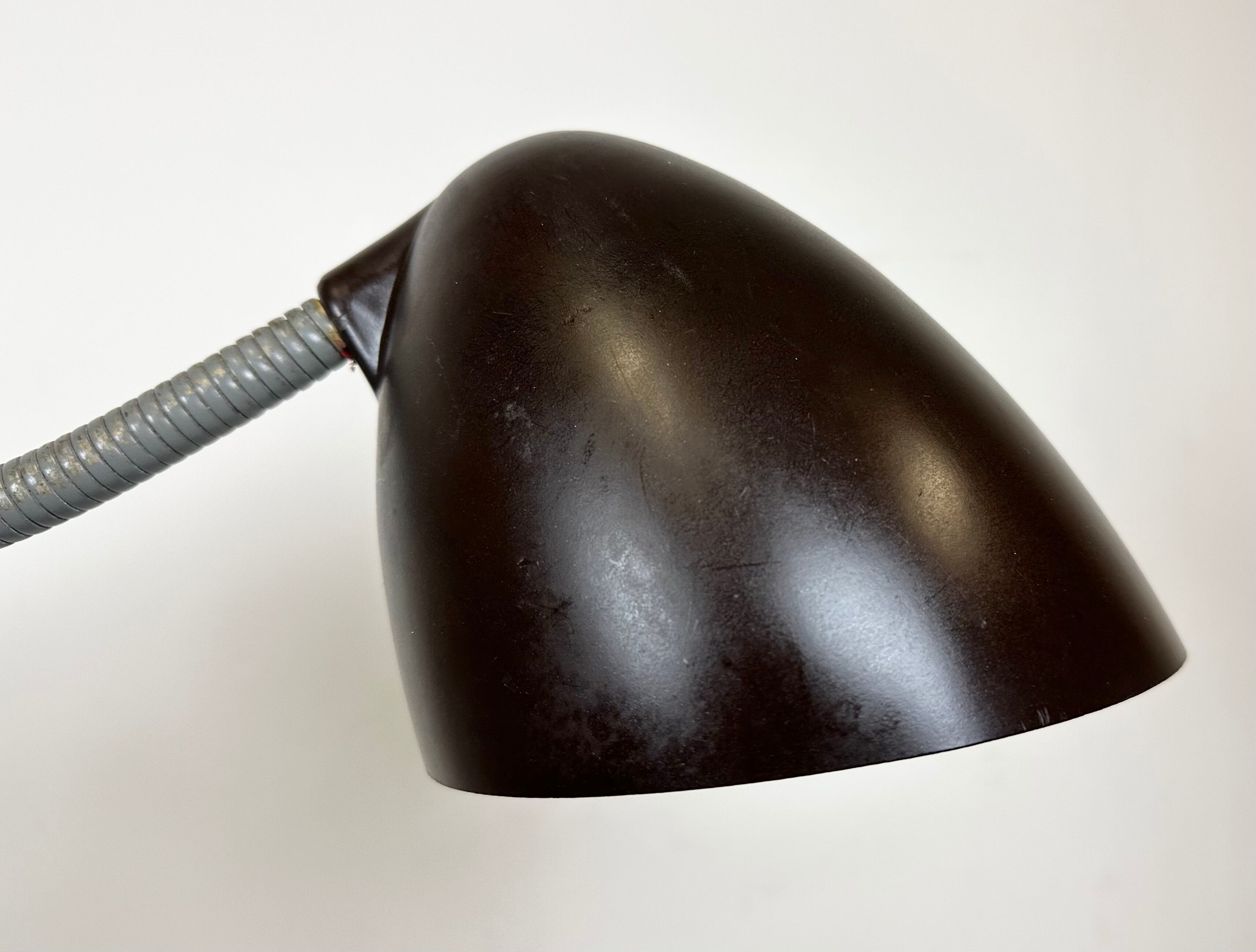 Grey Industrial Scissor Wall Lamp from Elektroinstala, 1960s