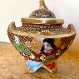 Brûleur d'encens japonais Satsuma ancien