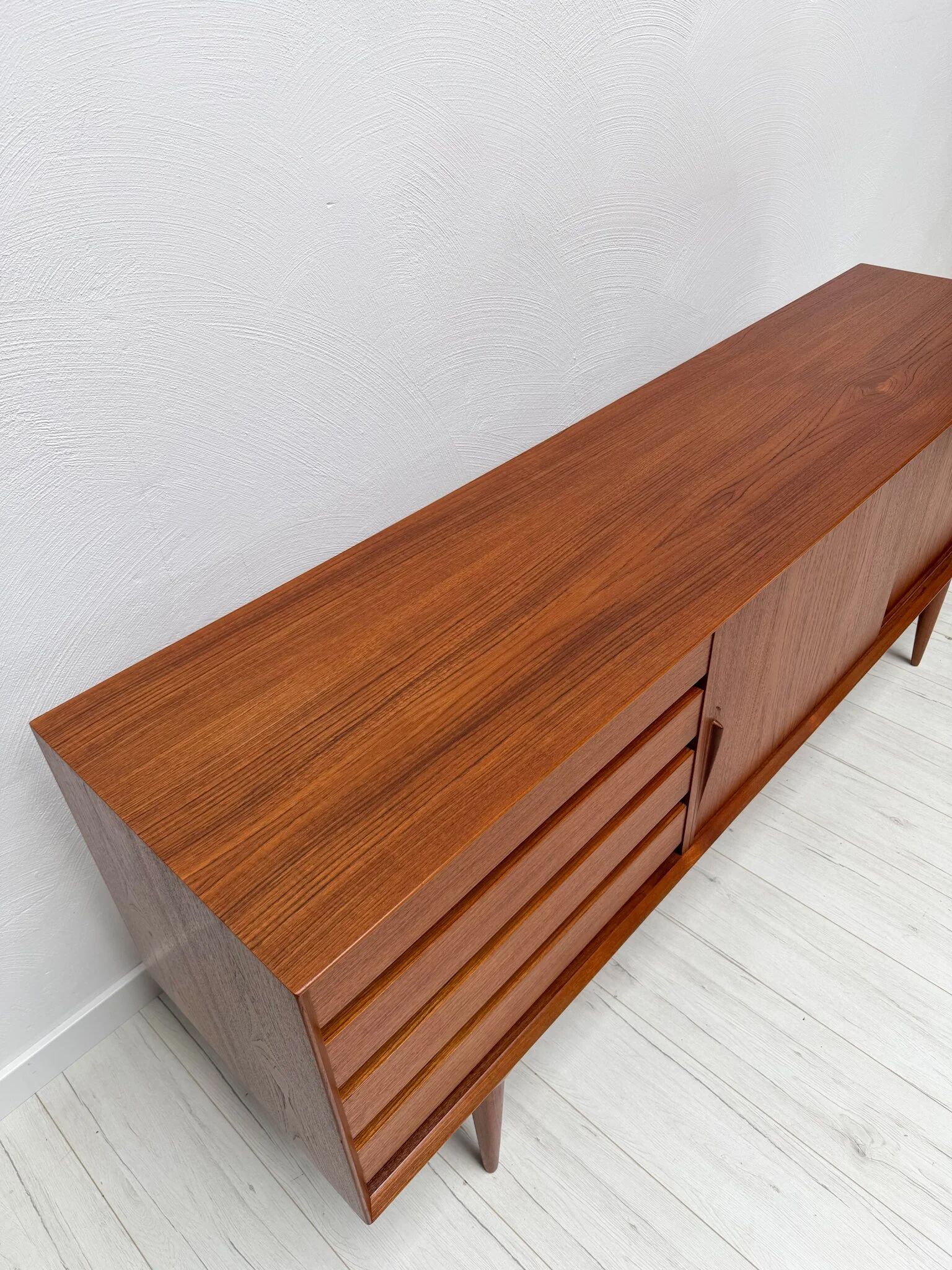 1960s vintage Gunni Omann model 18 Danish design teak sideboard for Omann Jun