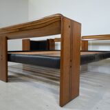 Artona Bed by Afra and Tobia Scarpa for Maxalto, with Matching Nightstands, Italy, 1970s