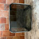 Chrome end table/side table and smoked glass