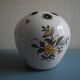 pique fleurs faïence Lallier Moustiers vintage french vase bouquetière