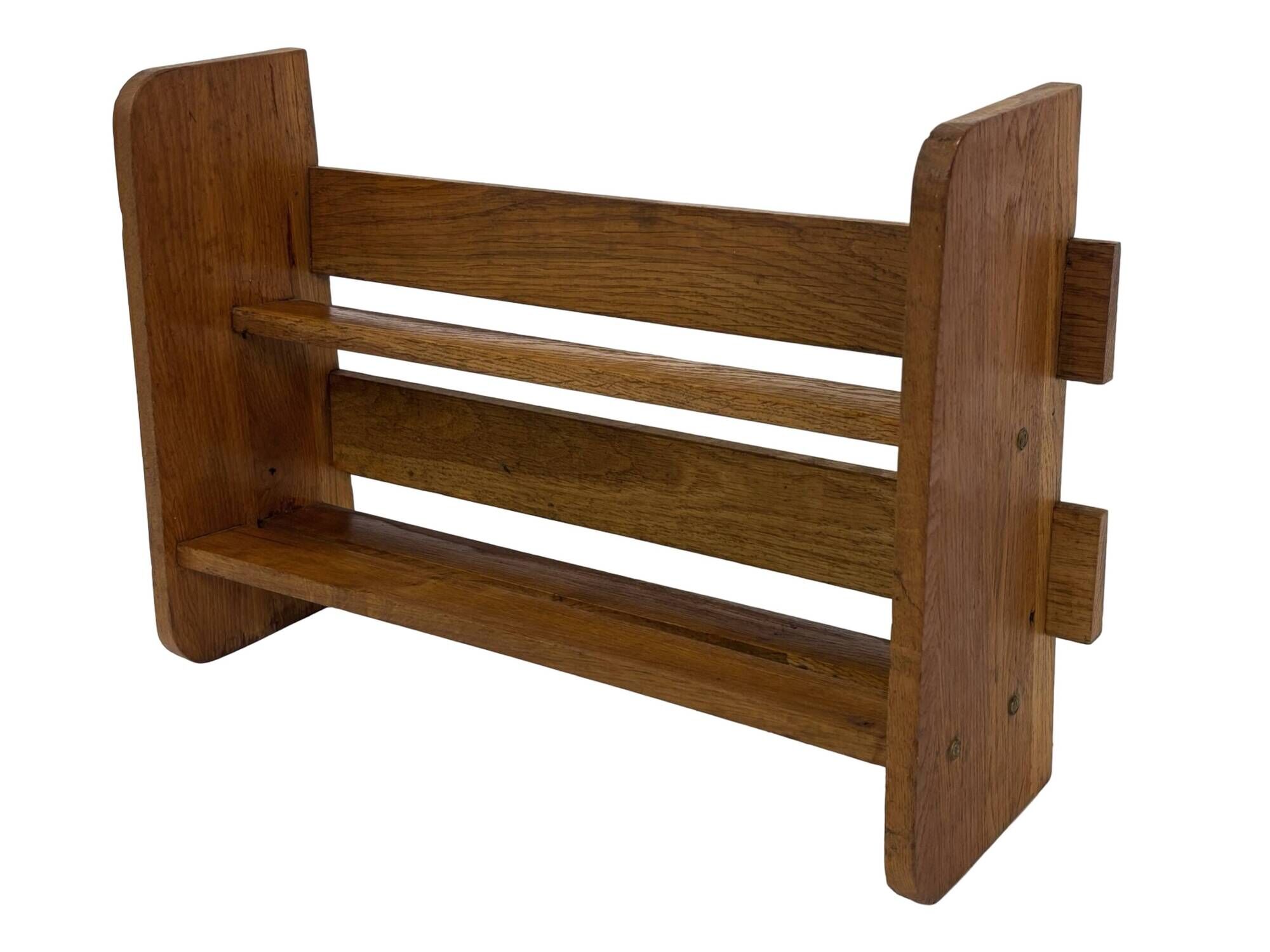 Vintage wooden standing bookcase from the 1950s