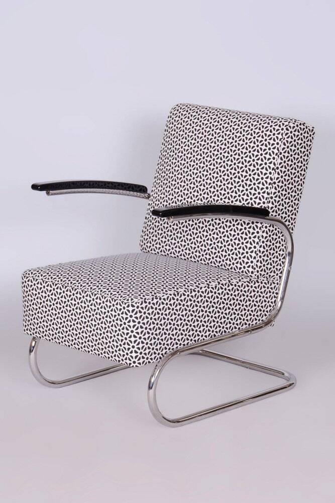 Bauhaus Armchair in Chrome attributed to W. Gispen for Mücke-Melder, Czech, 1930s