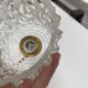 Vintage suspension in moulded pressed glass