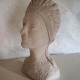 Woman bust in plaster