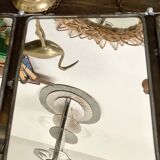 Vintage triptych barber mirror