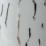 Design Vase Signed Hérold Porzellan Bavaria. In fine white porcelain/Silver filament decoration. High 22 cm