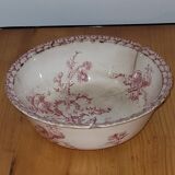 Salad bowl opaque porcelain of Gien - old