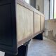 60s brutalist black sideboard