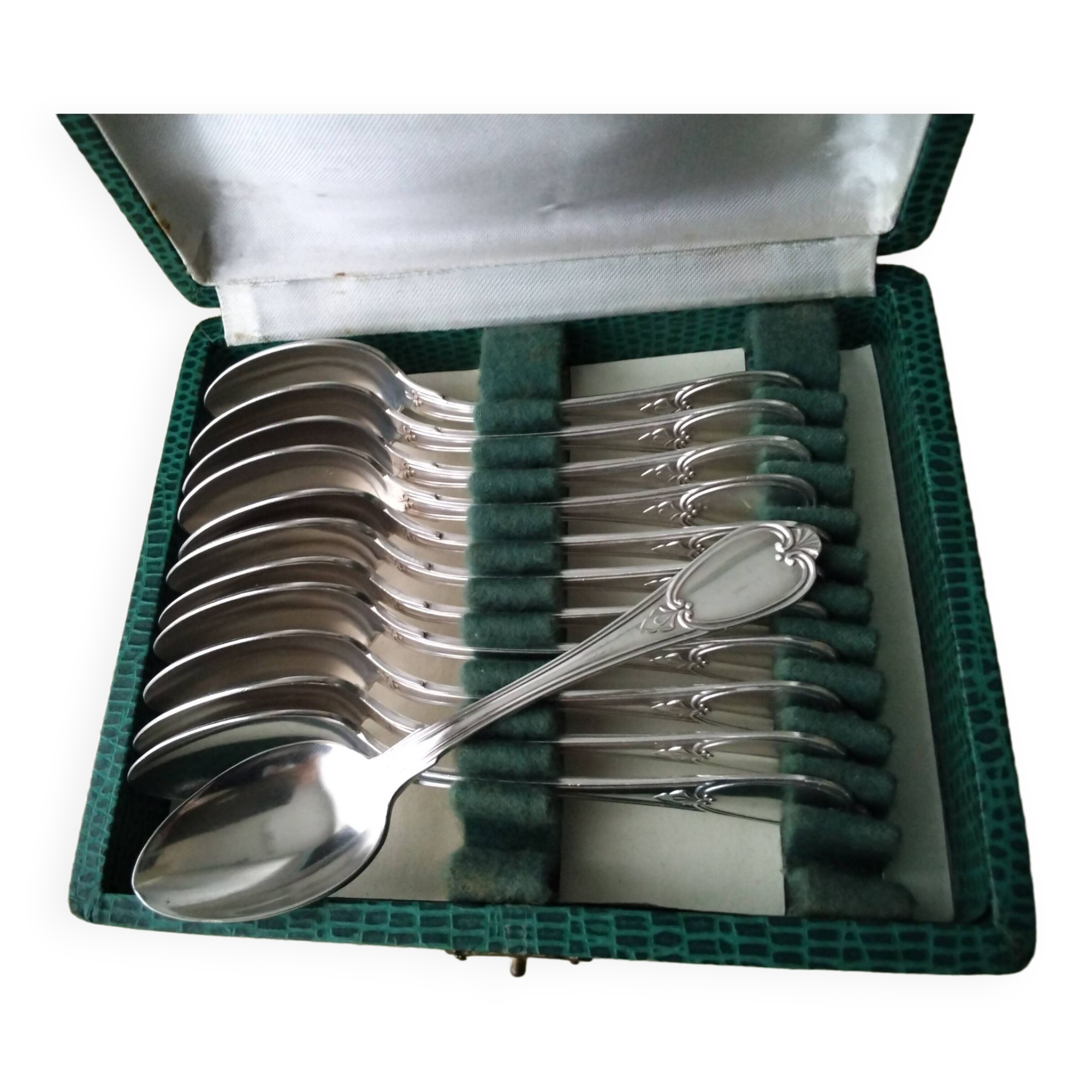 Coffret de 12 cuillères à café Métal argenté 15 G