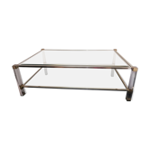 Table basse Pierre Vandel modèle Altu verre et altuglas