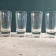 Lot de 4 verres à Pastis vintage français