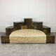 Sculptural brass sofa 70s